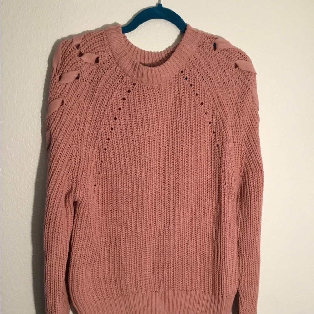 Pink Time Tru Knitted Sweater, size M.